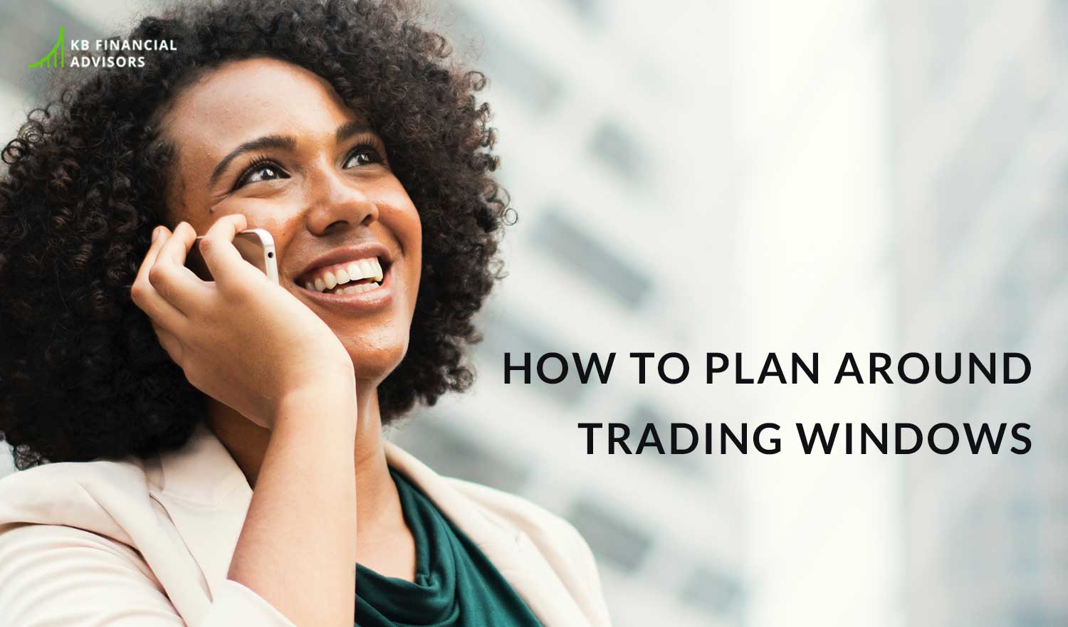 woman planning around trading windows