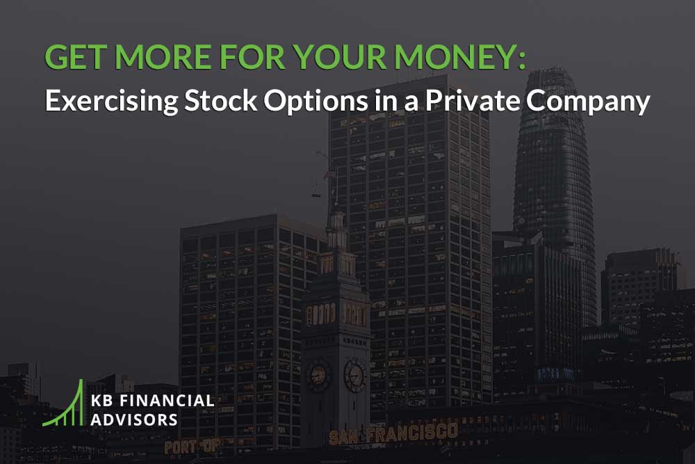 exercising stock options private company