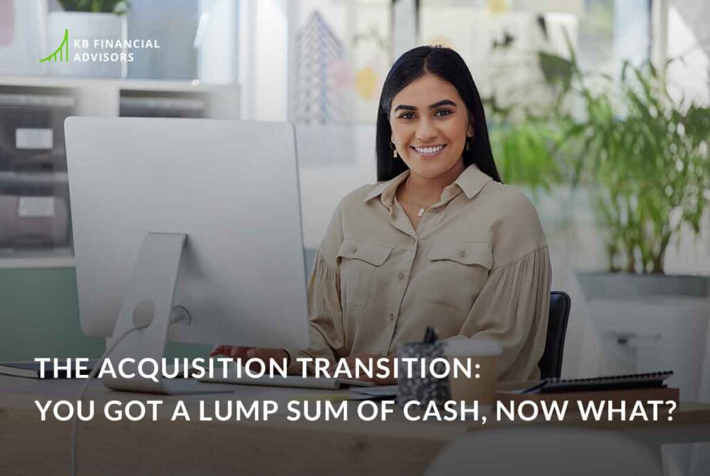 investing a lump sum from an acquisition