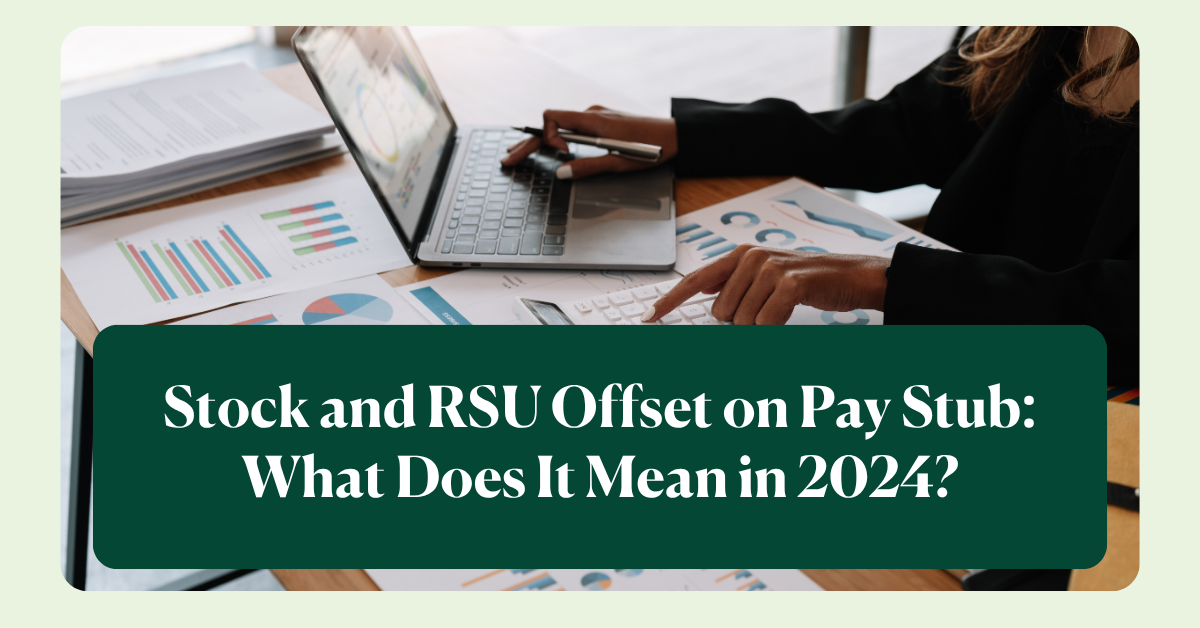 stock offset on paystub