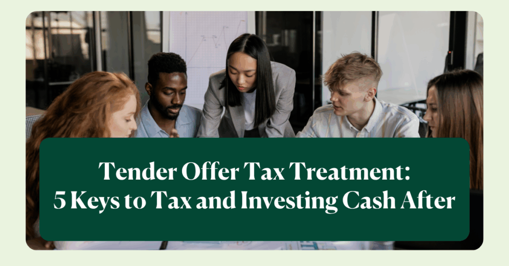 tender offer tax treatment