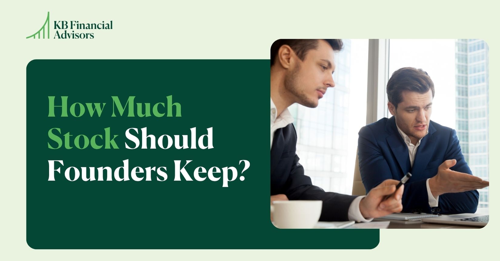 how much stock should founders keep